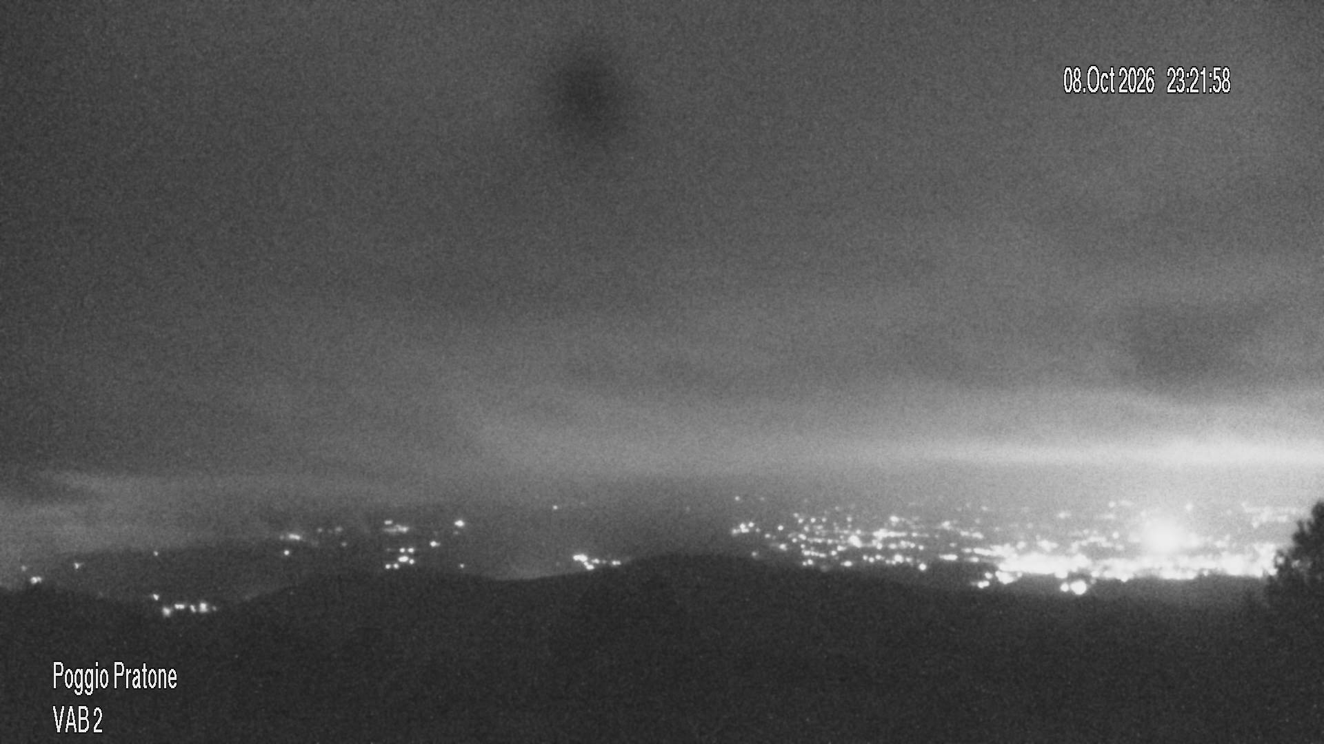 Immagine in diretta della telecamera di avvistamento incendi